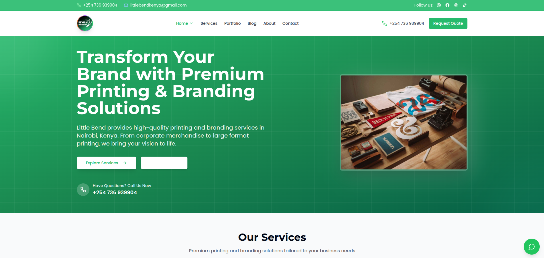 Website Redesign for Little Bend - Little Bend project screenshot