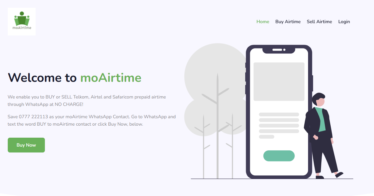 MoAirtime - PrimePay Solutions project screenshot